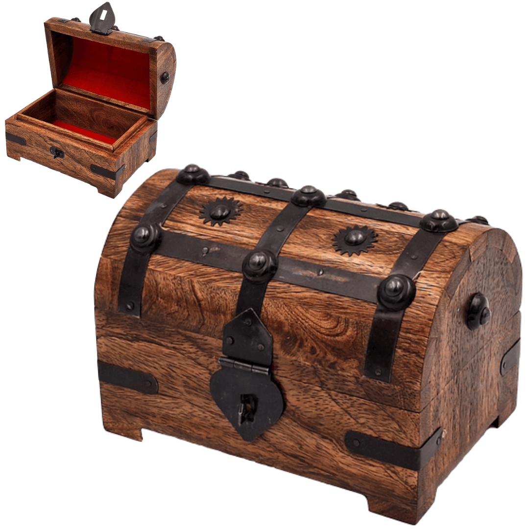 Boîte cadeau en bois - Coffre au trésor – DNU-016A