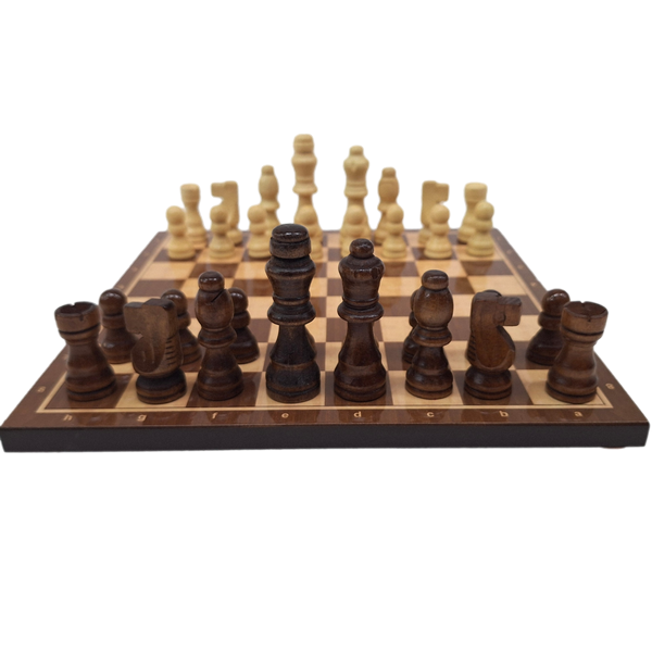Grand jeu d’échecs en bois 37 x 37 cm – 1050736