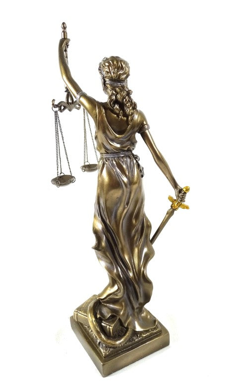 Figurine Thémis 35 cm - Cadeau pour avocat ou juge - MC-90037