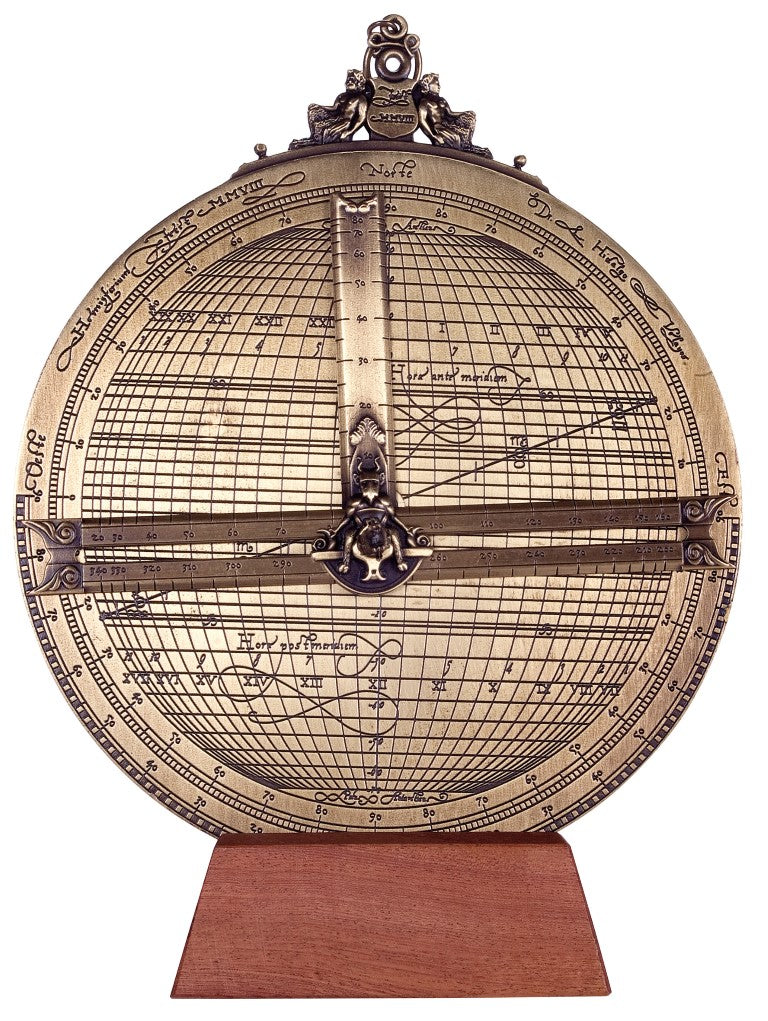 Grand astrolabe Rojas en laiton – diamètre 20 cm – reproduction – H34