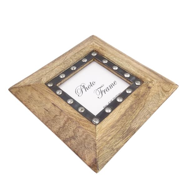 Cadre photo en bois 30071 - format photo 10x10cm