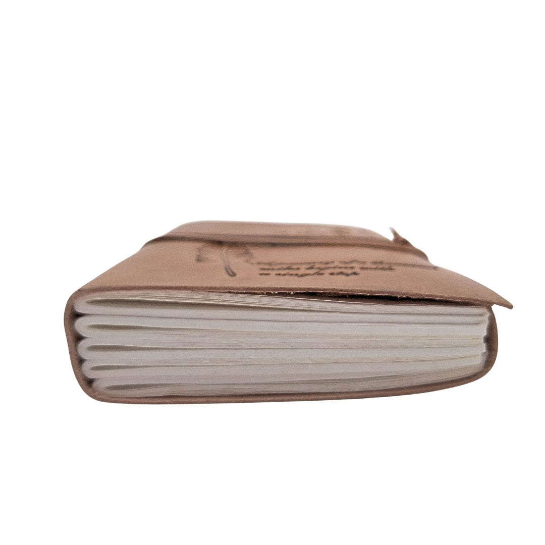 Carnet en cuir rétro avec inscription 200 pages - AH04
