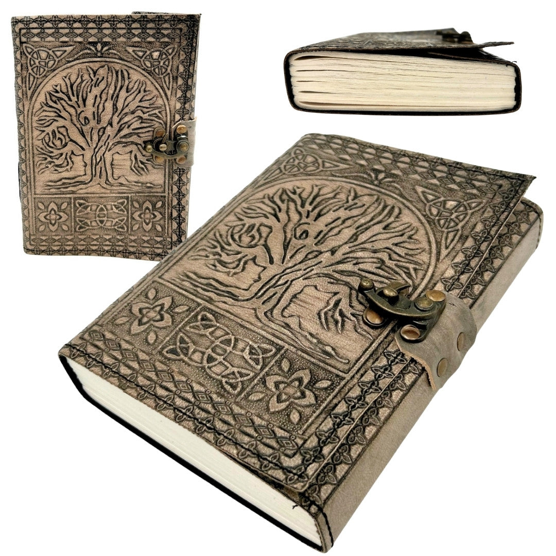 Carnet en cuir rétro Arbre de Vie – 200 pages 125 GSM - H019