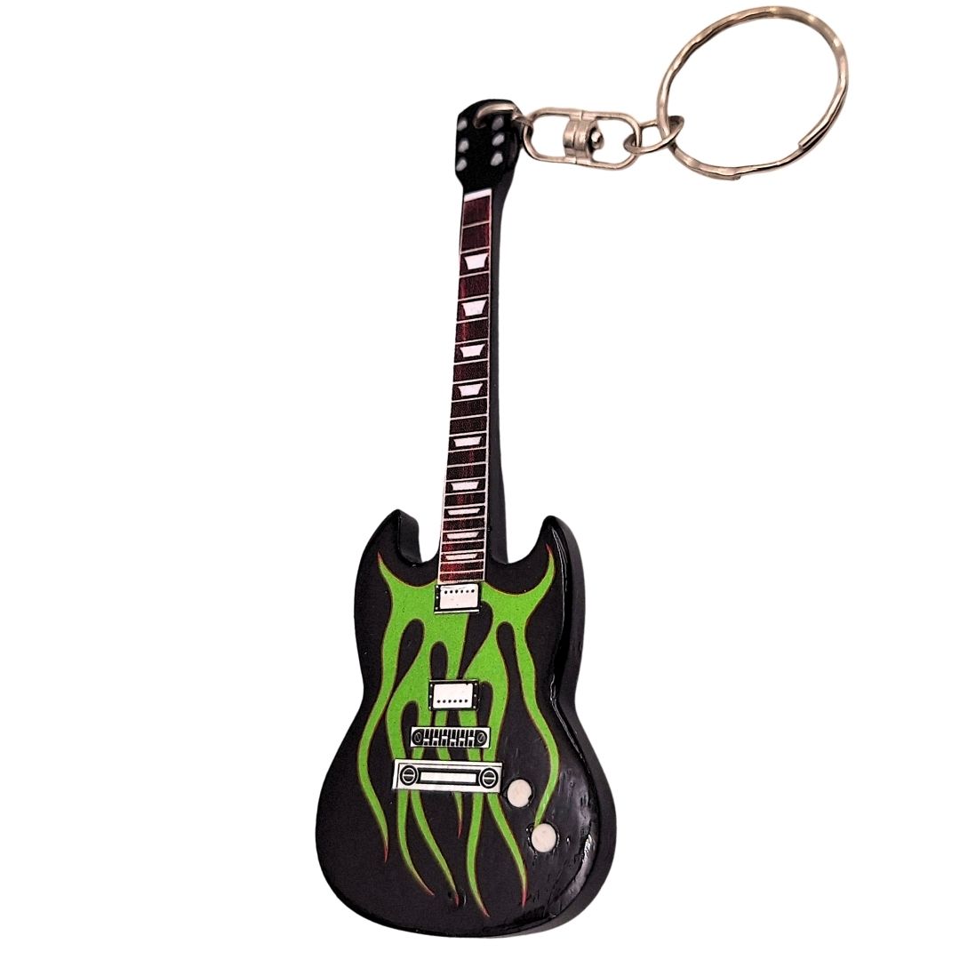 Porte-clés en bois guitare Metallica James Hetfield Grynch Heavy Metal – EGK-1211