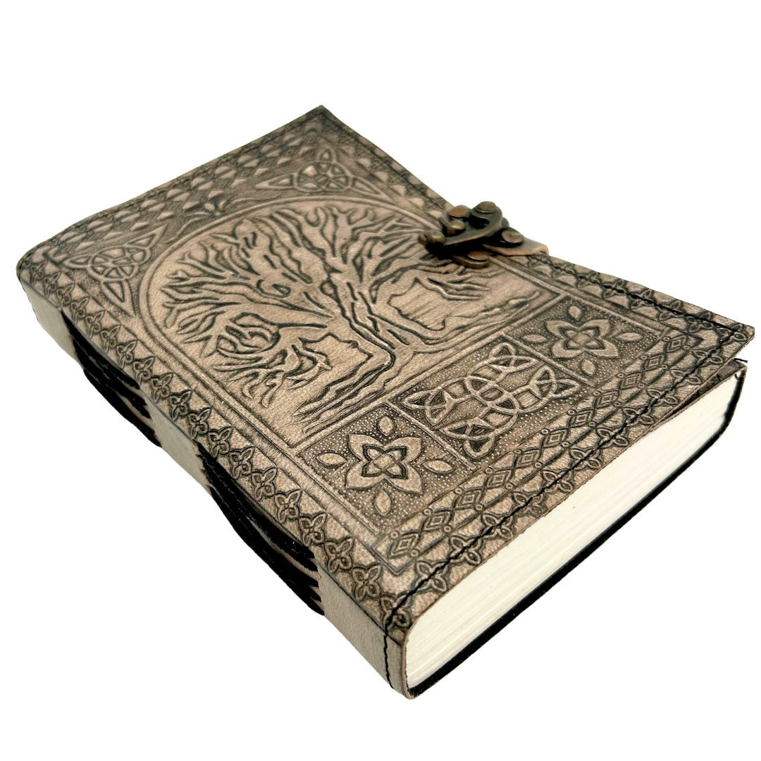 Carnet en cuir rétro Arbre de Vie – 200 pages 125 GSM - H019