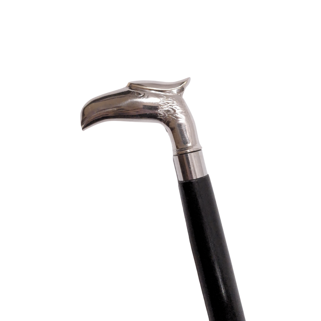Canne en bois avec tête d’aigle - DNU-013