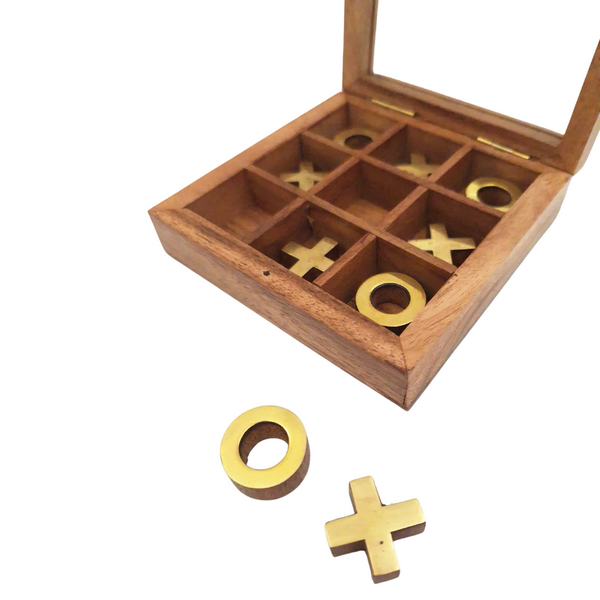 Morpion dans une boîte avec couvercle en verre - DNU-004