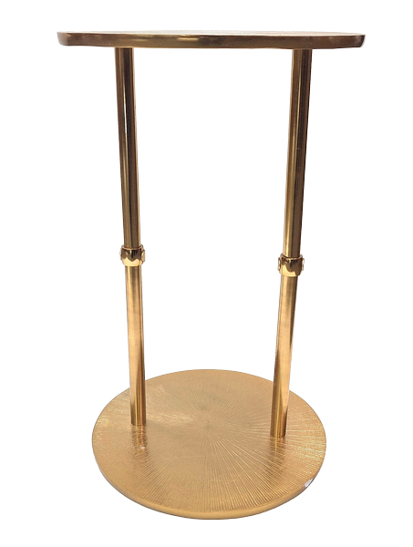 Table en métal doré ronde - Décoration glamour – 1051A
