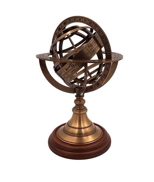 Astrolabe en laiton – Hauteur 21cm - AMG140