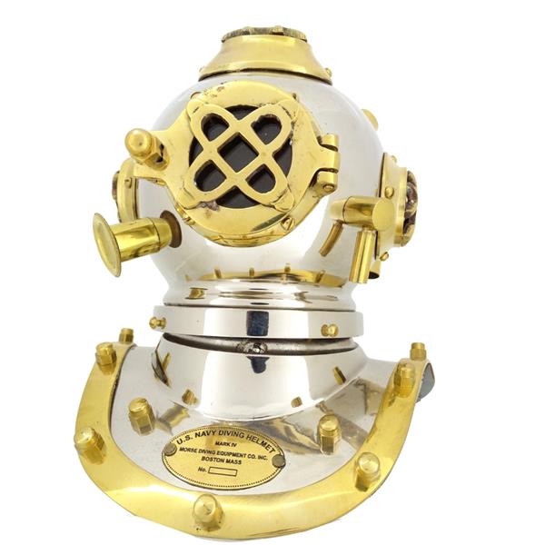 Casque de plongeur en laiton US Navy Mark IV – décoration marine - DH93