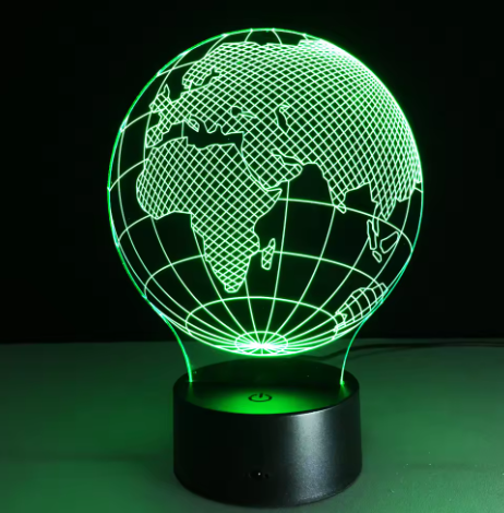 Lampe LED - Globe - 7 couleurs différentes - USB - P108