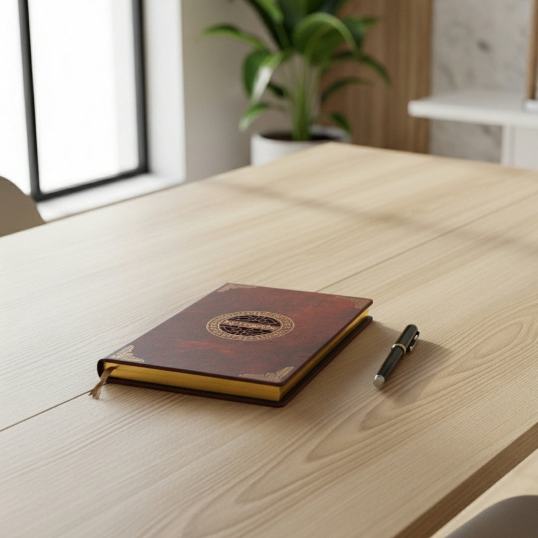 Carnet élégant A5 avec couverture en bois – EE1