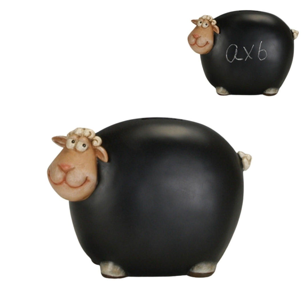 Tirelire mouton en peinture ardoise - Ardoise – CE34136