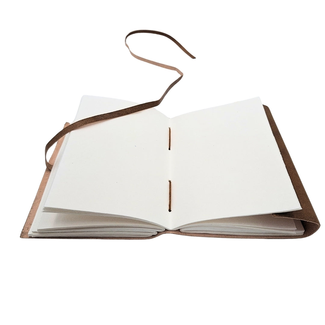 Carnet en cuir rétro avec inscription 200 pages - AH04