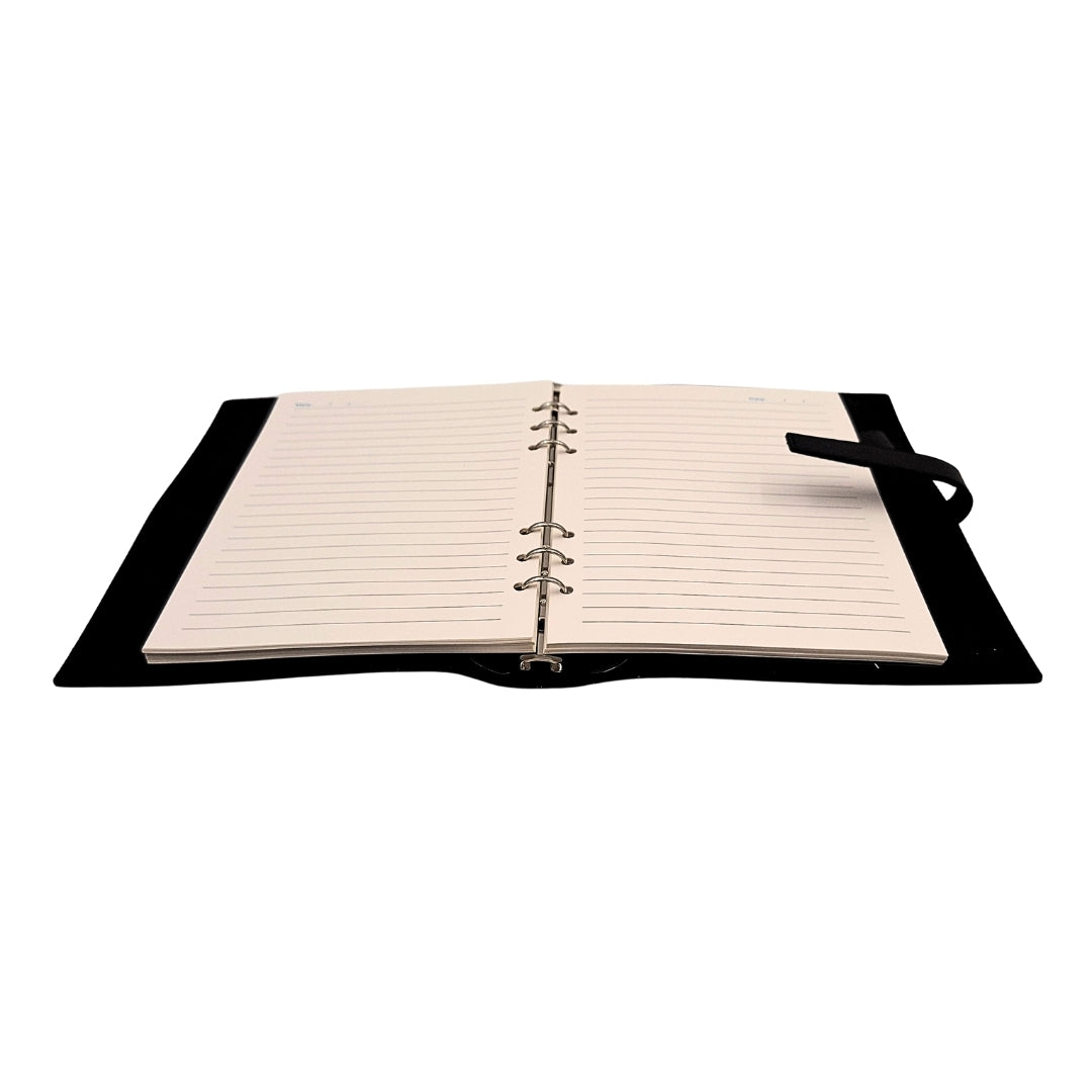 Carnet élégant en cuir A5 vintage rétro avec fermeture – Journal intime – EE4