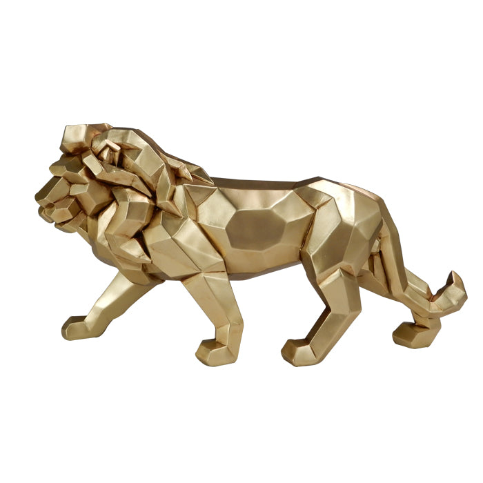 Figurine Lion doré grand modèle 43cm moderne - 43477Y2