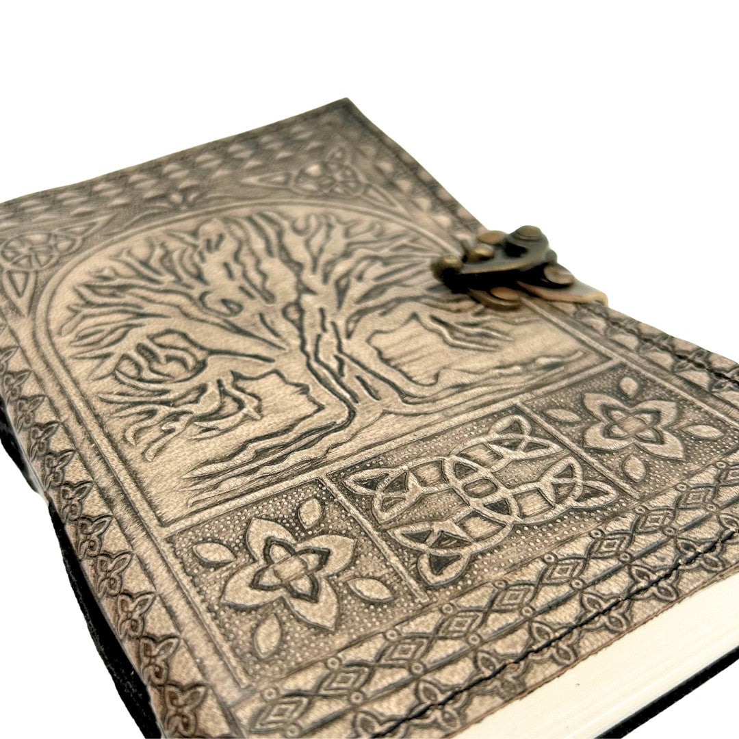 Carnet en cuir rétro Arbre de Vie – 200 pages 125 GSM - H019