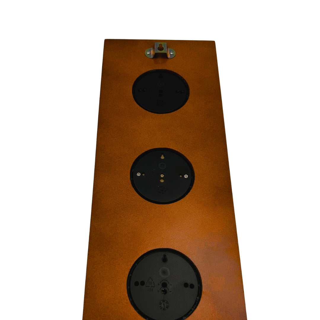 Station météo élégante – Baromètre thermomètre hygromètre 36cm rétro - YG336
