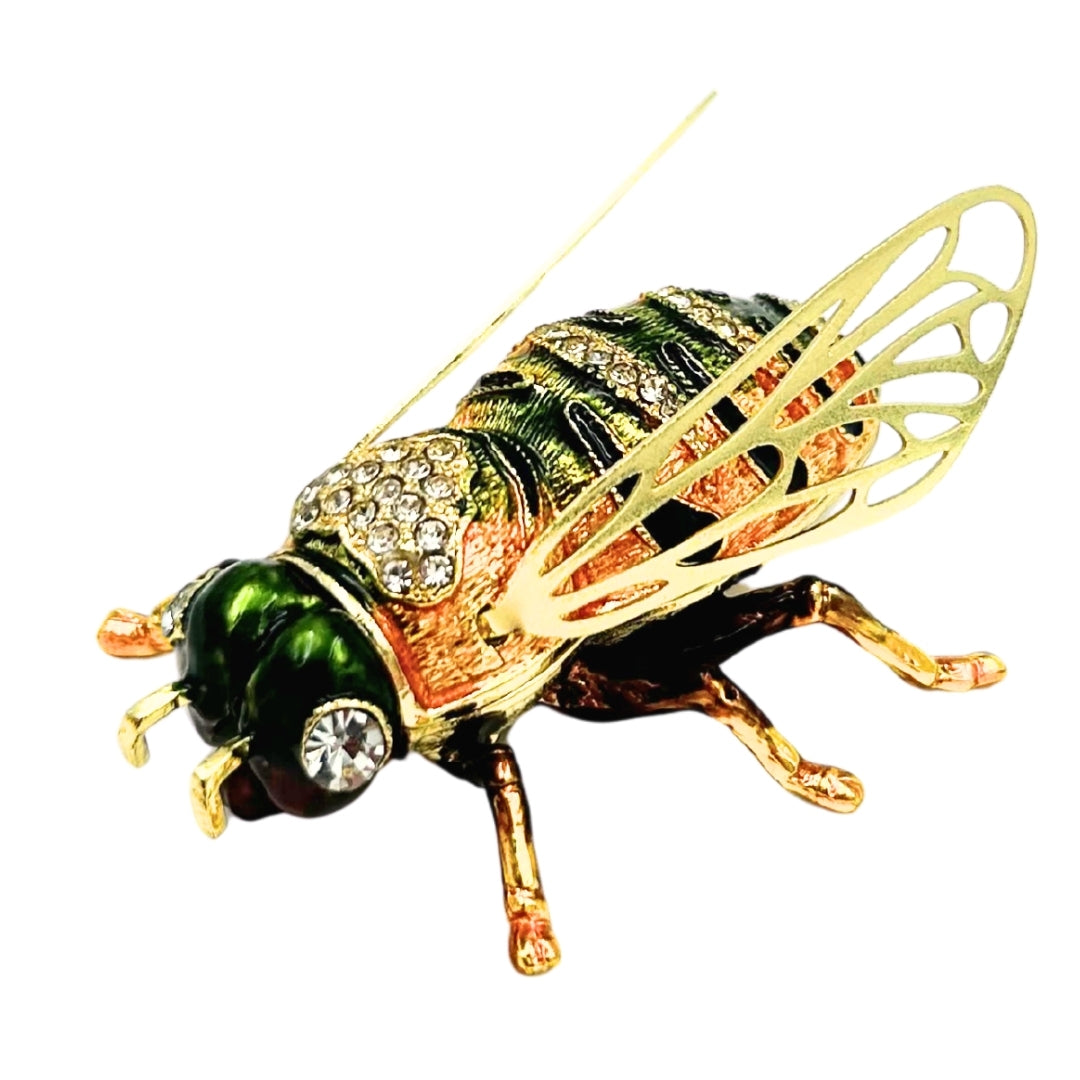 Boîte coffret à bijoux exclusive ornée de cristaux – Abeille – HX542