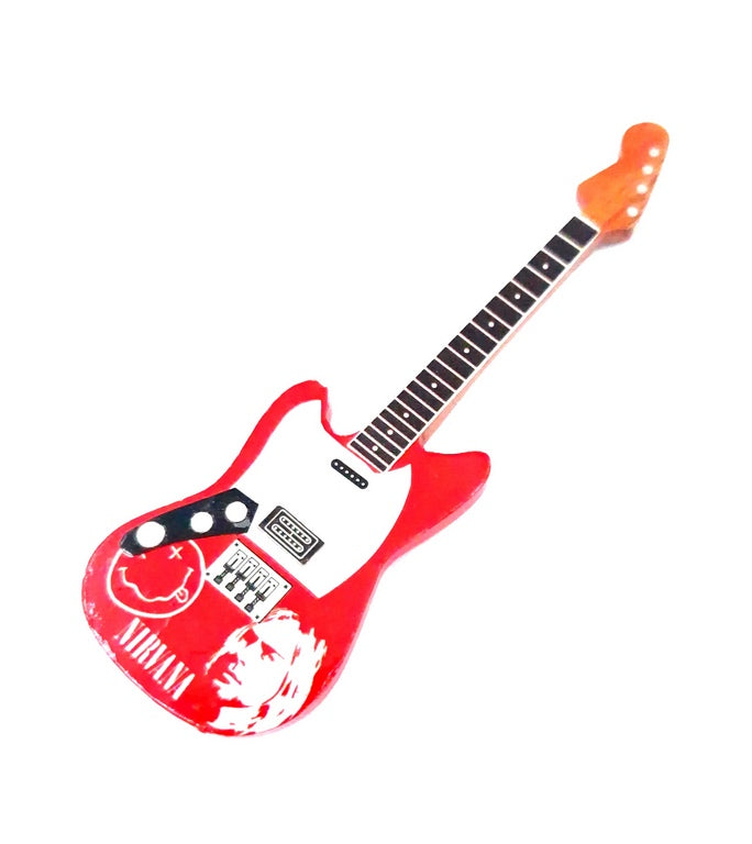 Aimant de réfrigérateur guitare Nirvana Kurt Cobain - 020877