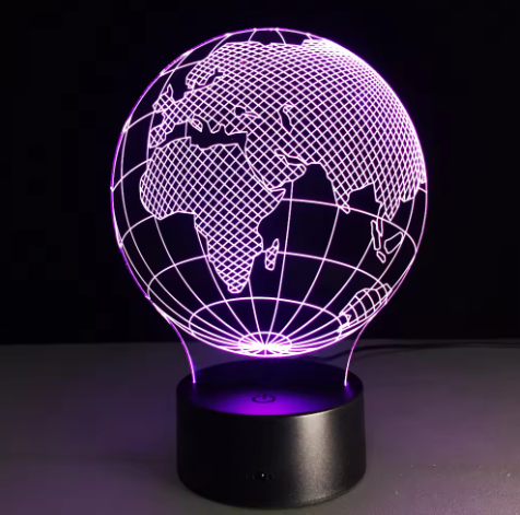 Lampe LED - Globe - 7 couleurs différentes - USB - P108