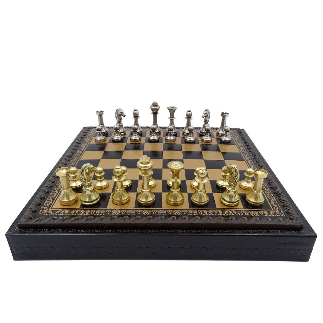 Échecs exclusifs en laiton Italfama 28x28 cm – N001