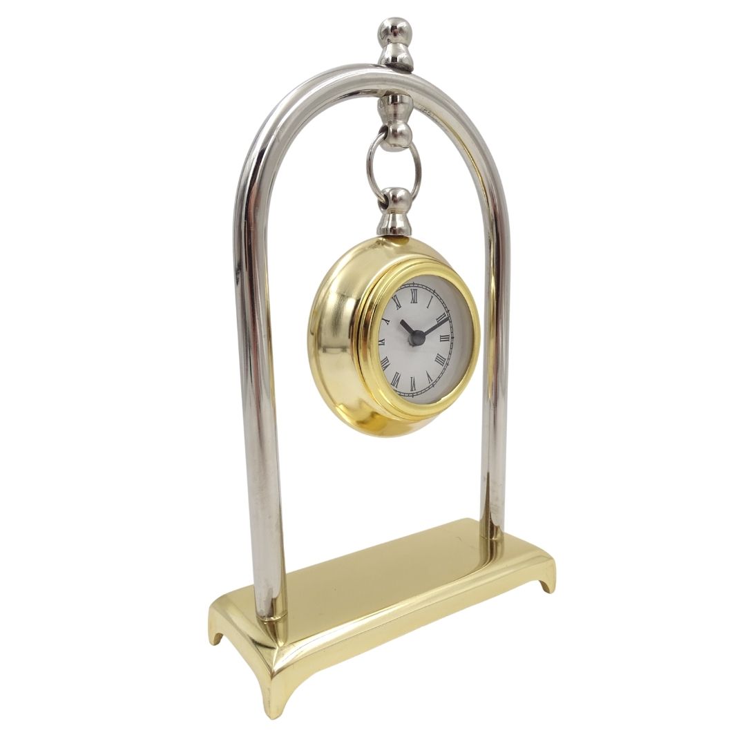 Horloge de cheminée vintage rétro – horloge décorative de bureau - M02