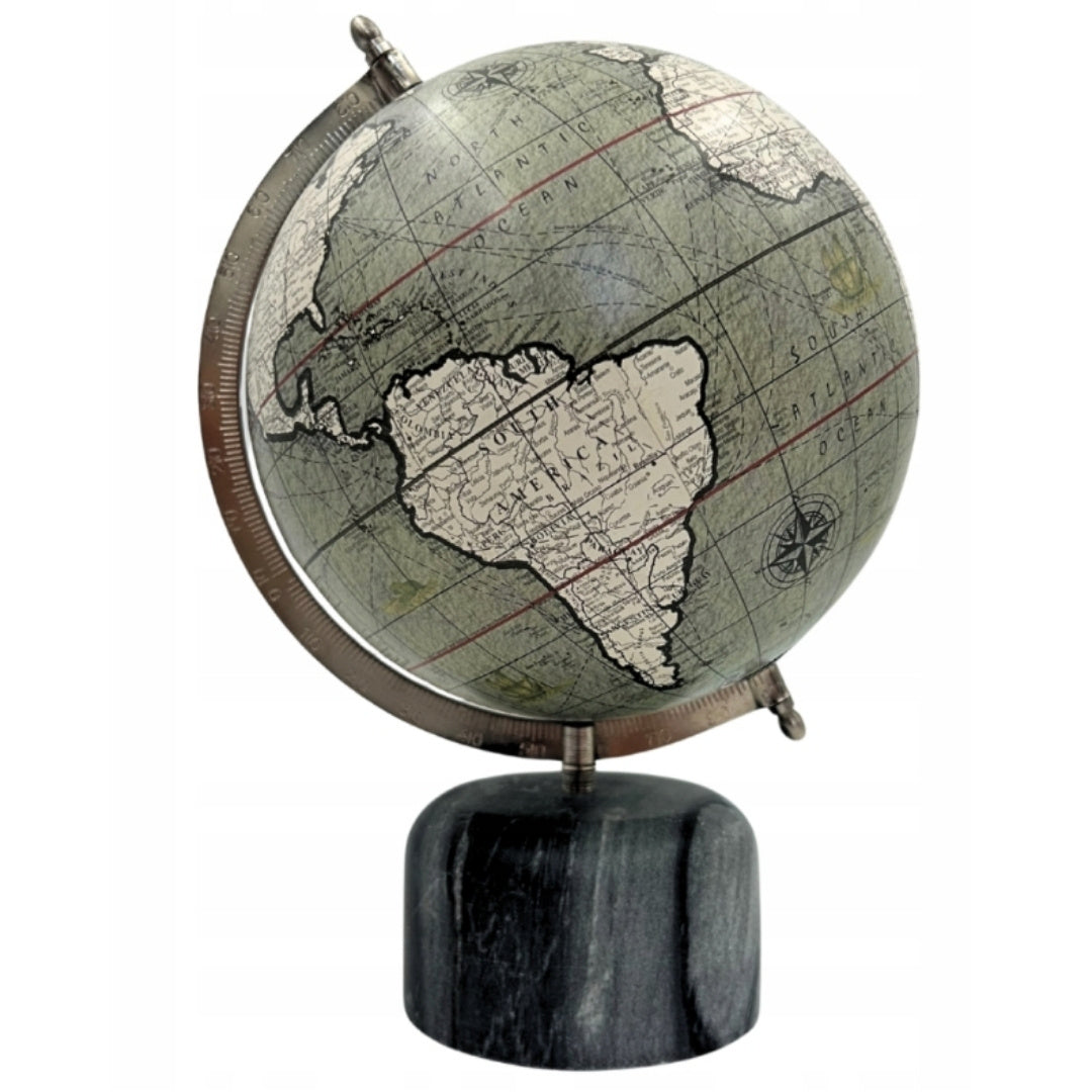 Globe décoratif sur socle en pierre 30cm - GLB-68