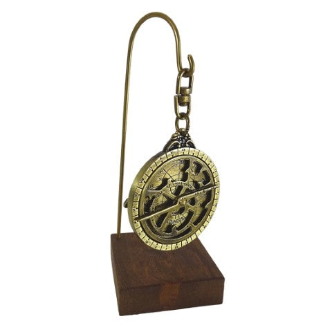 Astrolabe - miniature H81 sur socle en bois