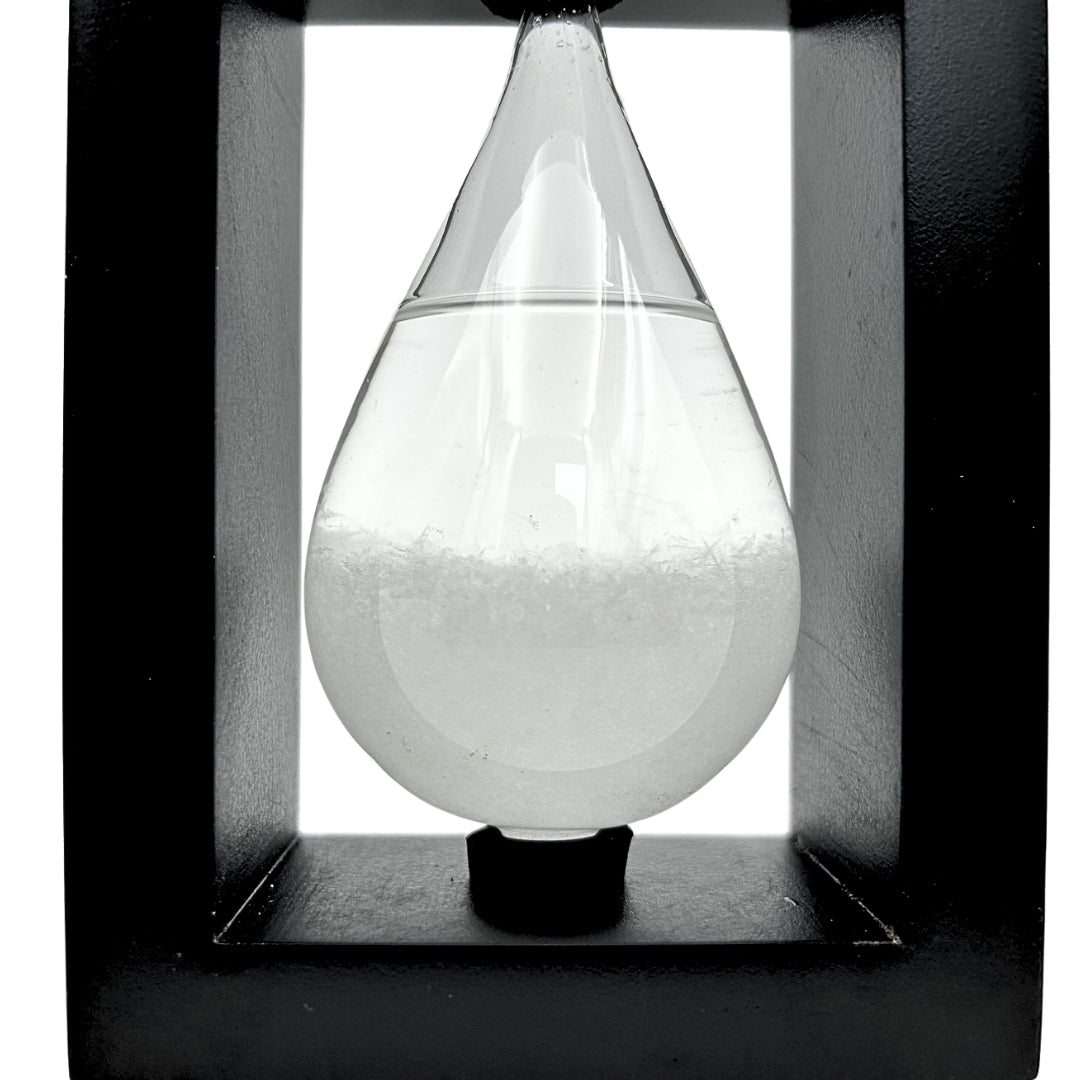 Baromètre tempête de FitzRoy dans un cadre en bois - Goutte Storm Glass – BAW1