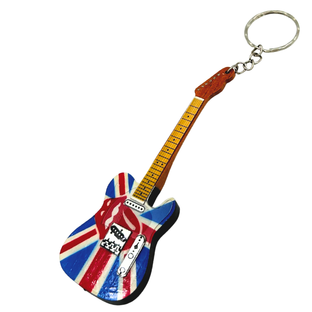 Porte-clés guitare en bois The Rolling Stones - EGK-1594