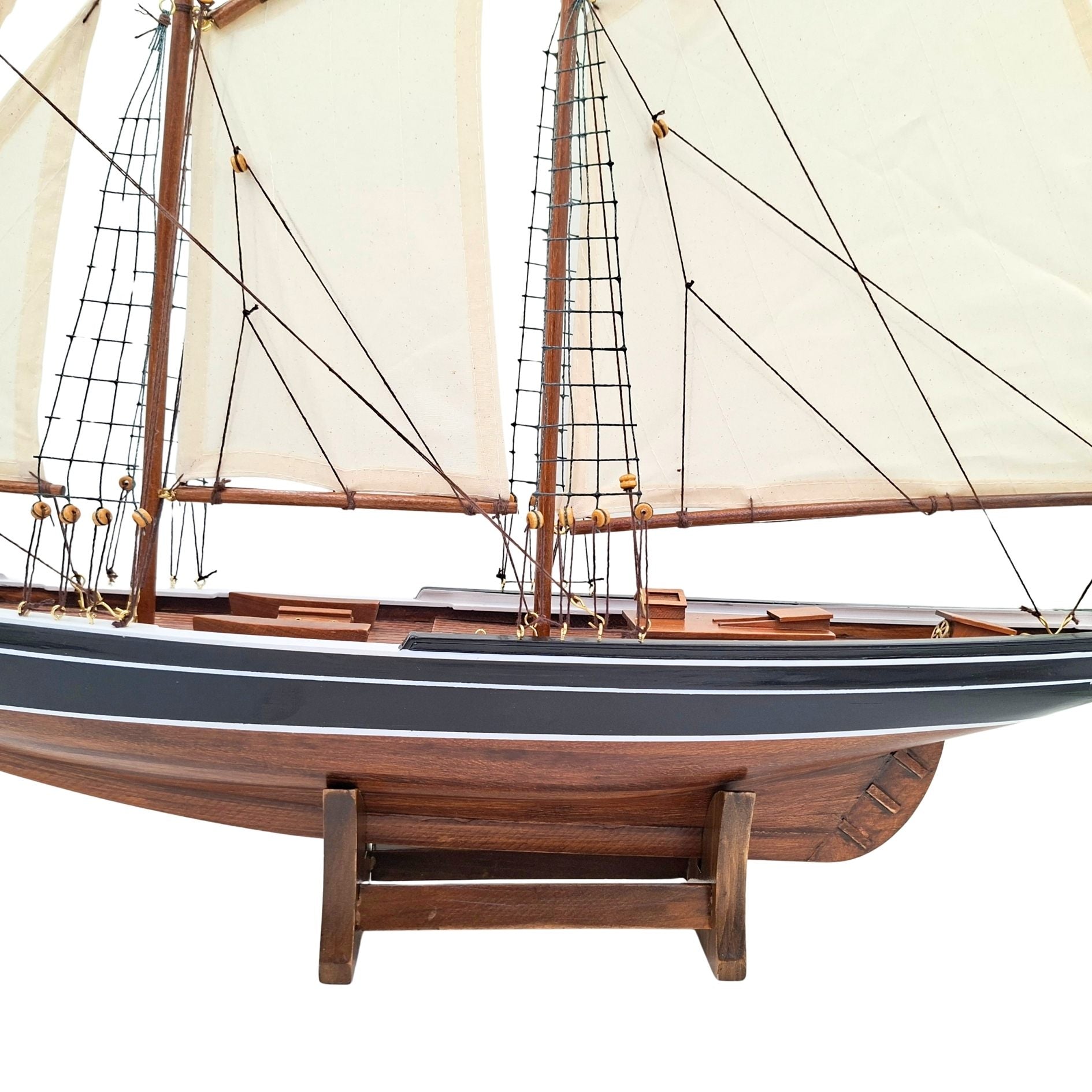 Maquette de goélette Bluenose - décoration marine 78 cm – 518