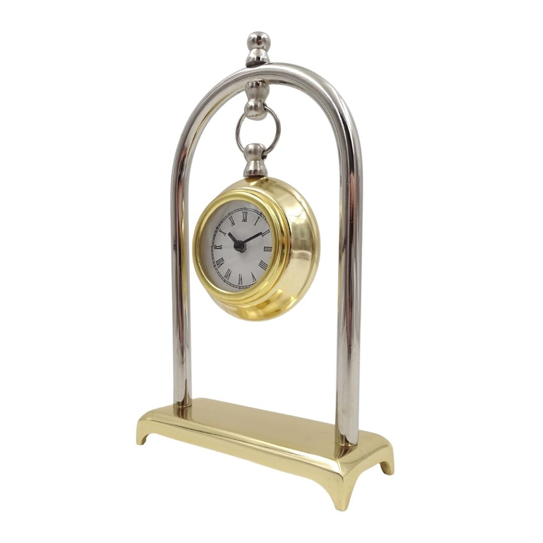 Horloge de cheminée vintage rétro – horloge décorative de bureau - M02