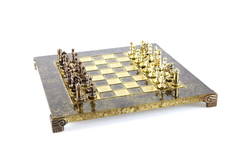Échiquier exclusif en métal Byzance 20x20 cm - S1CBRO
