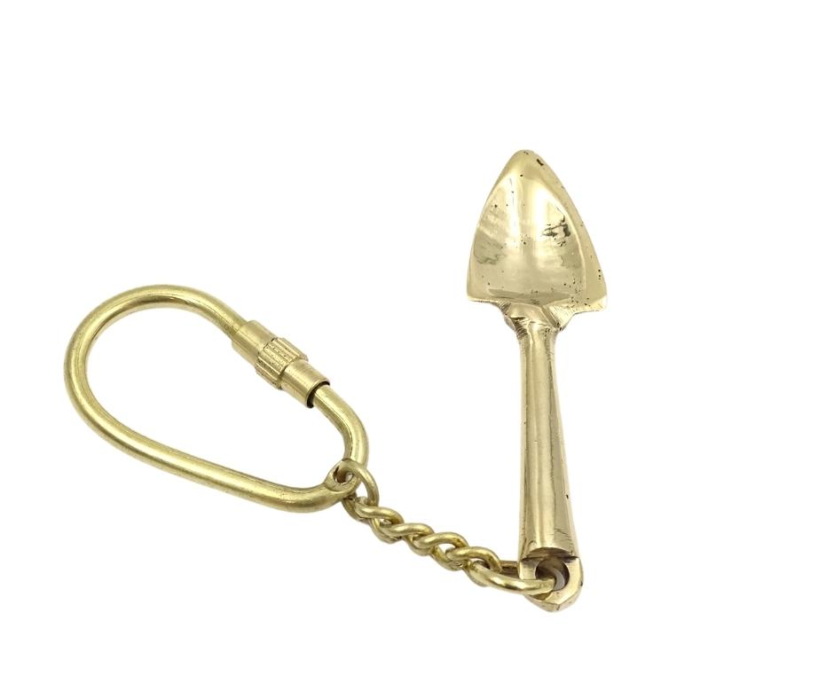 Porte-clés en laiton Pelle Cadeau pour jardinier - KRT28