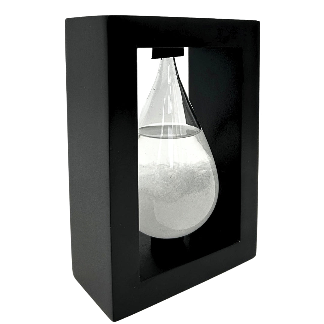 Baromètre tempête de FitzRoy dans un cadre en bois - Goutte Storm Glass – BAW1