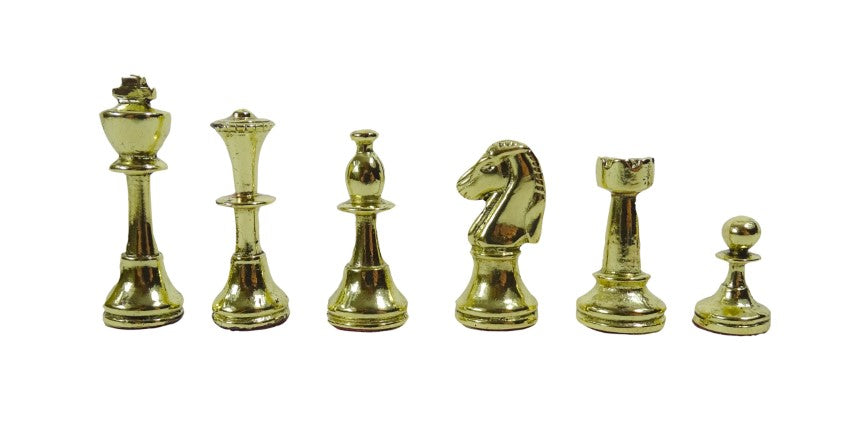 Échecs exclusifs en laiton 28x28cm - Staunton - S32BLA