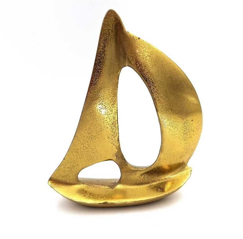 Yacht doré - aluminium 15cm - NI1651