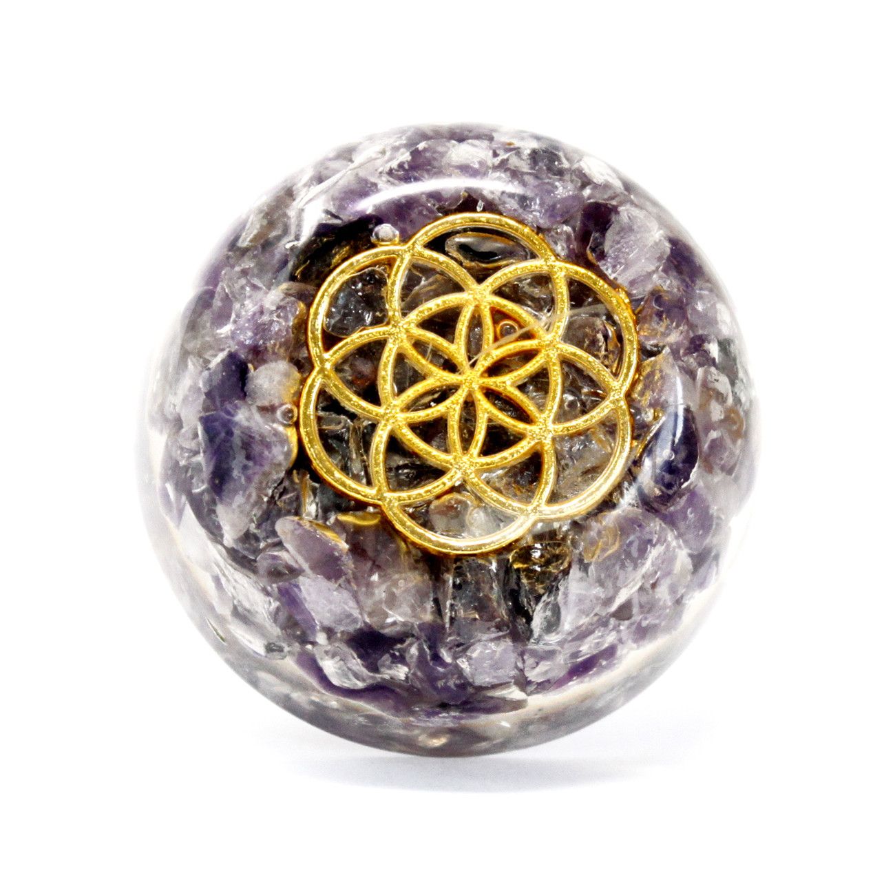Orgonit-Schreibtisch-Kraftpakete - Amethyst-Kuppel