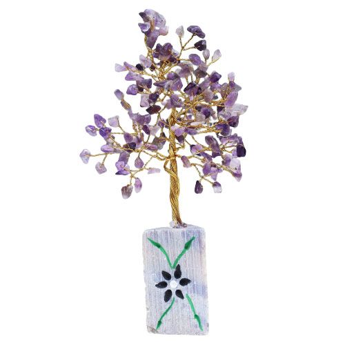 Arbre de Pierres Améthyste - Arbre Magique du Bonheur