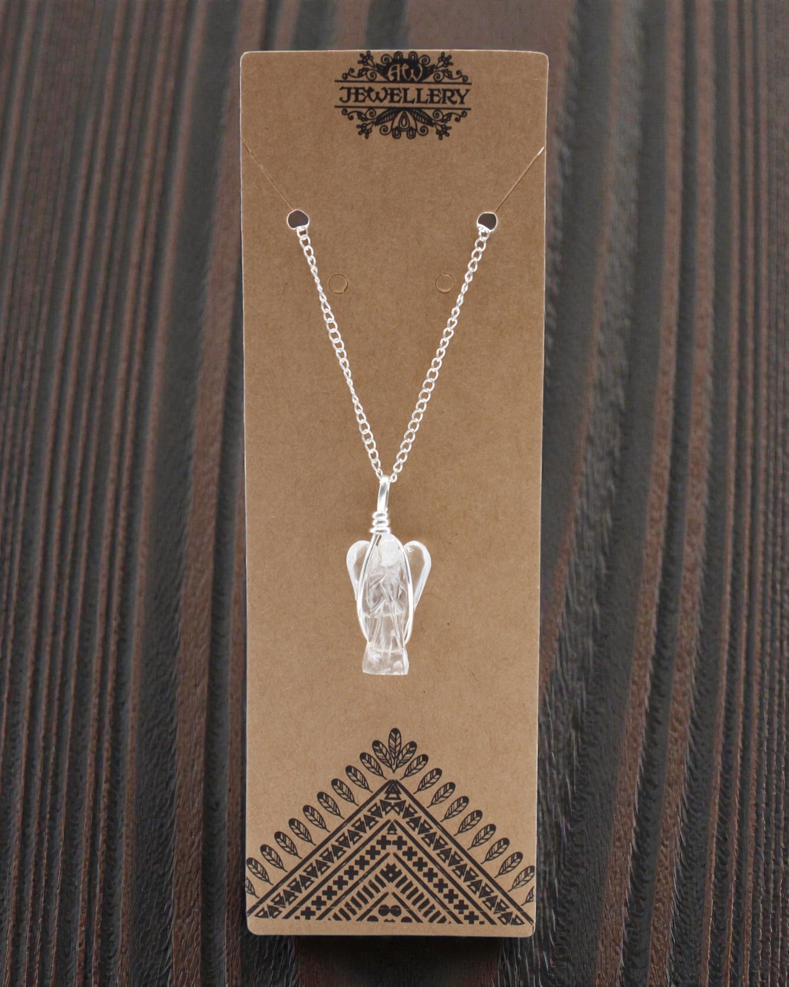 Guardian Crystal – Guardian Angel Pendant of Rock Crystal