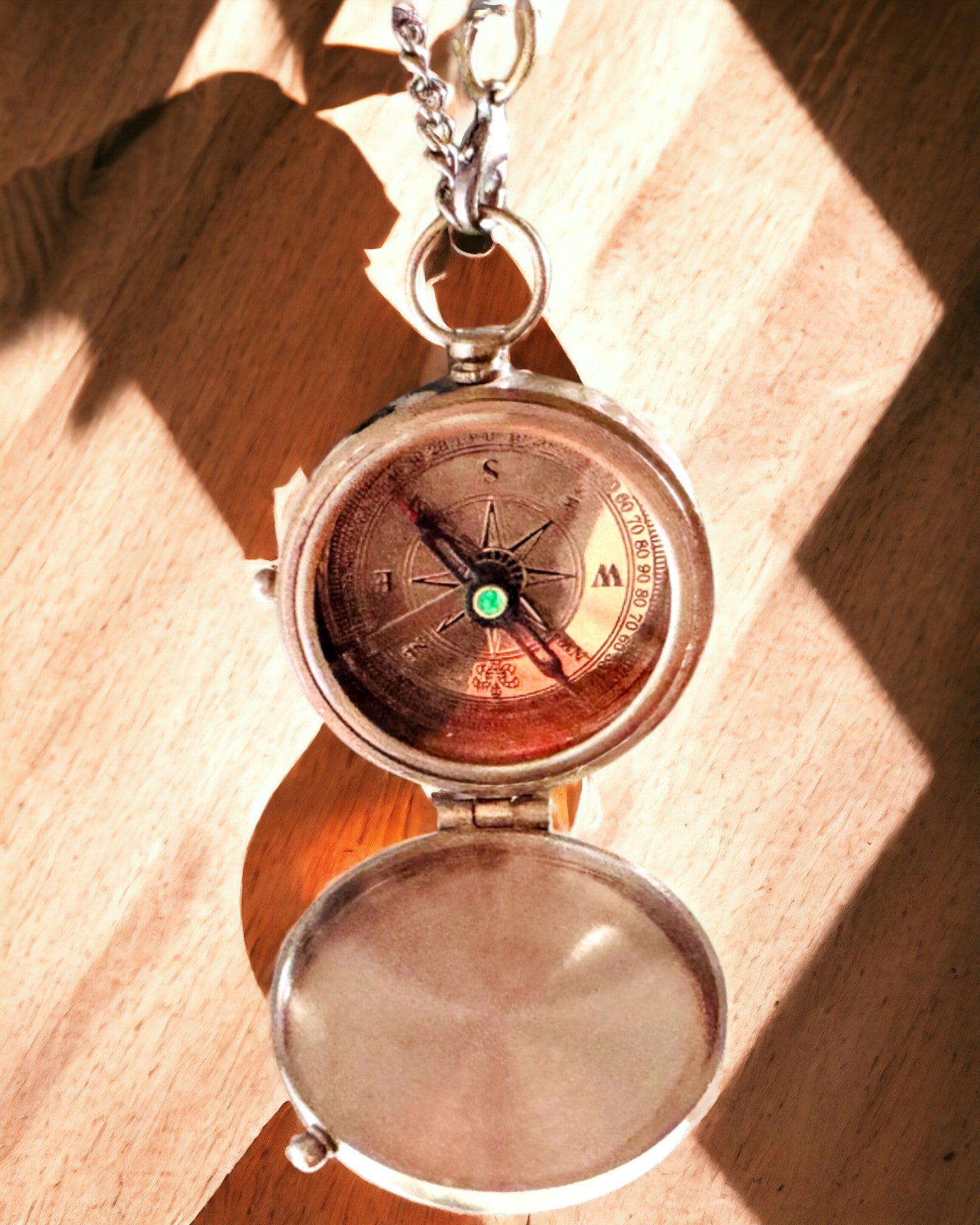 Indian Compass Odysseus – Retro Explorer's Gem - engraving option available