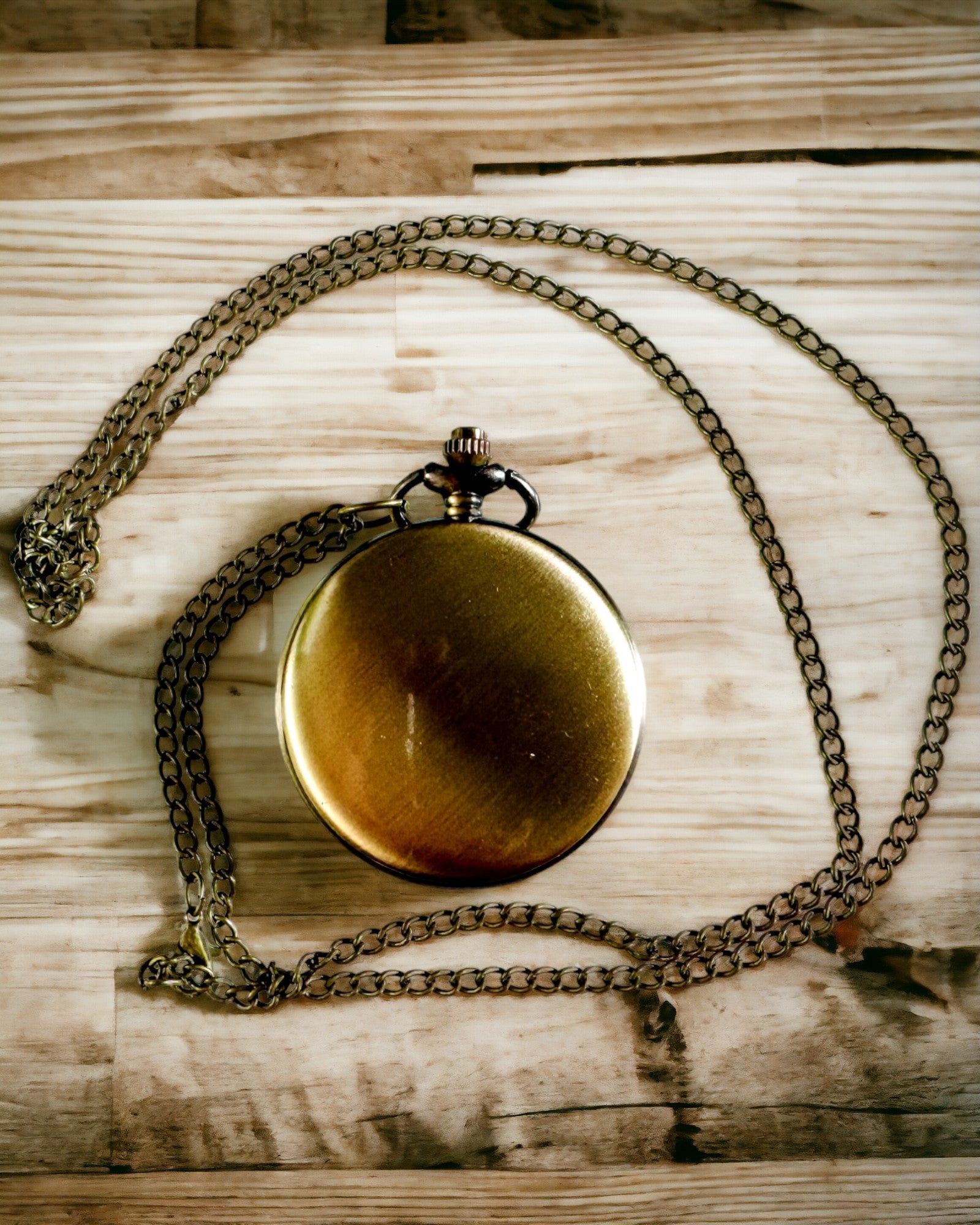 Montre de poche vintage personnalisable - or brossé