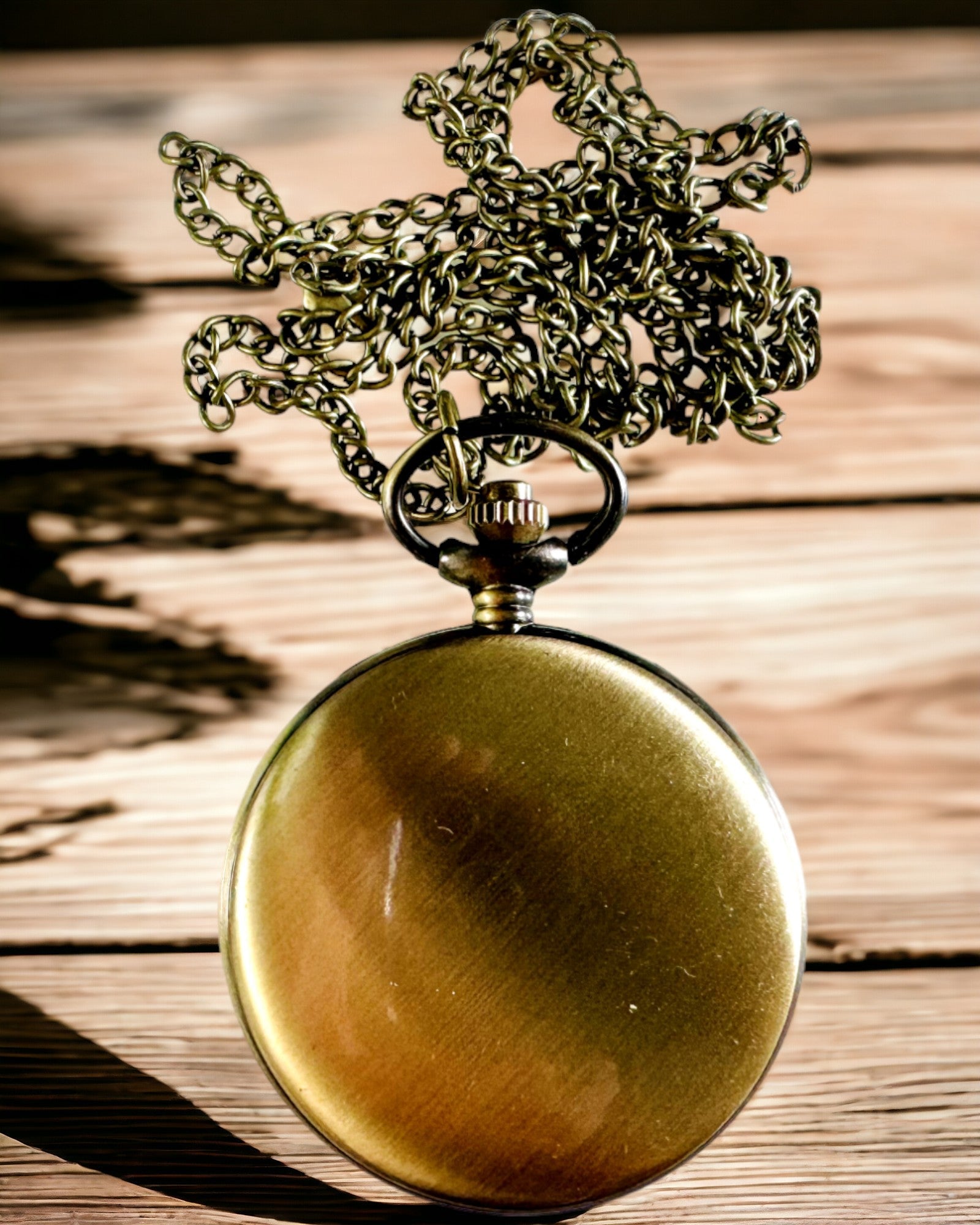 Montre de poche vintage personnalisable - or brossé