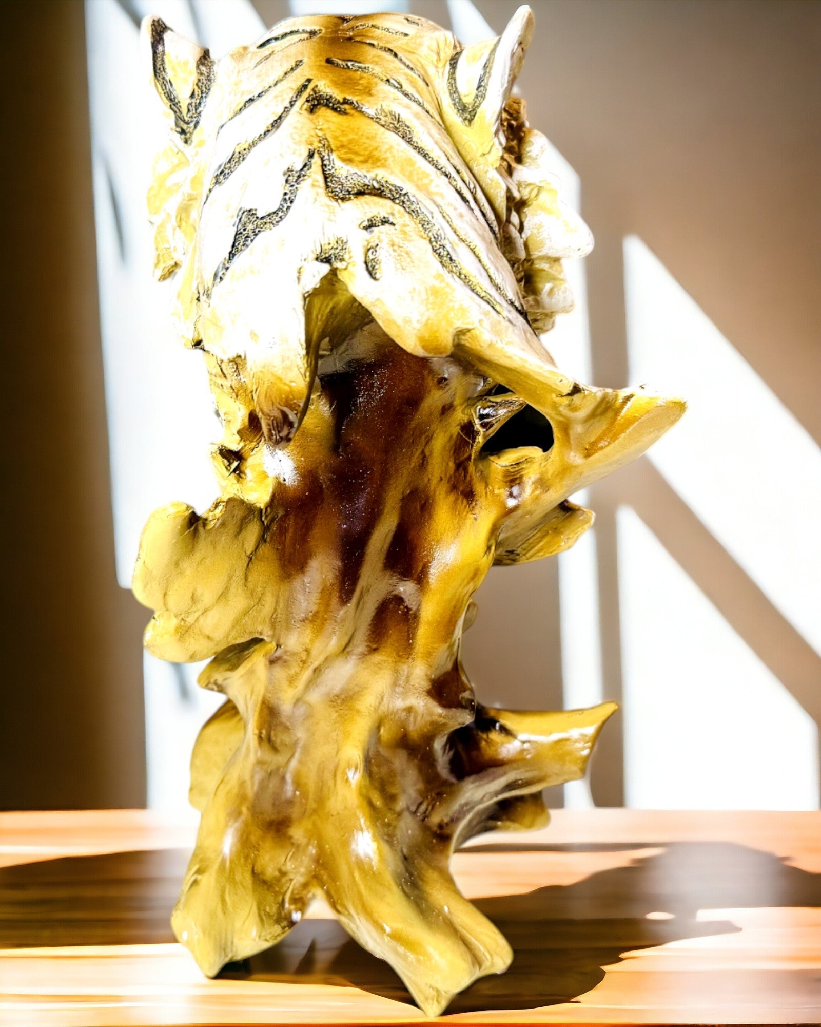 Statuette "Tigre Roi de la Jungle" avec Option de Gravure, figurine de 29 cm de hauteur, décoration pour cadeau