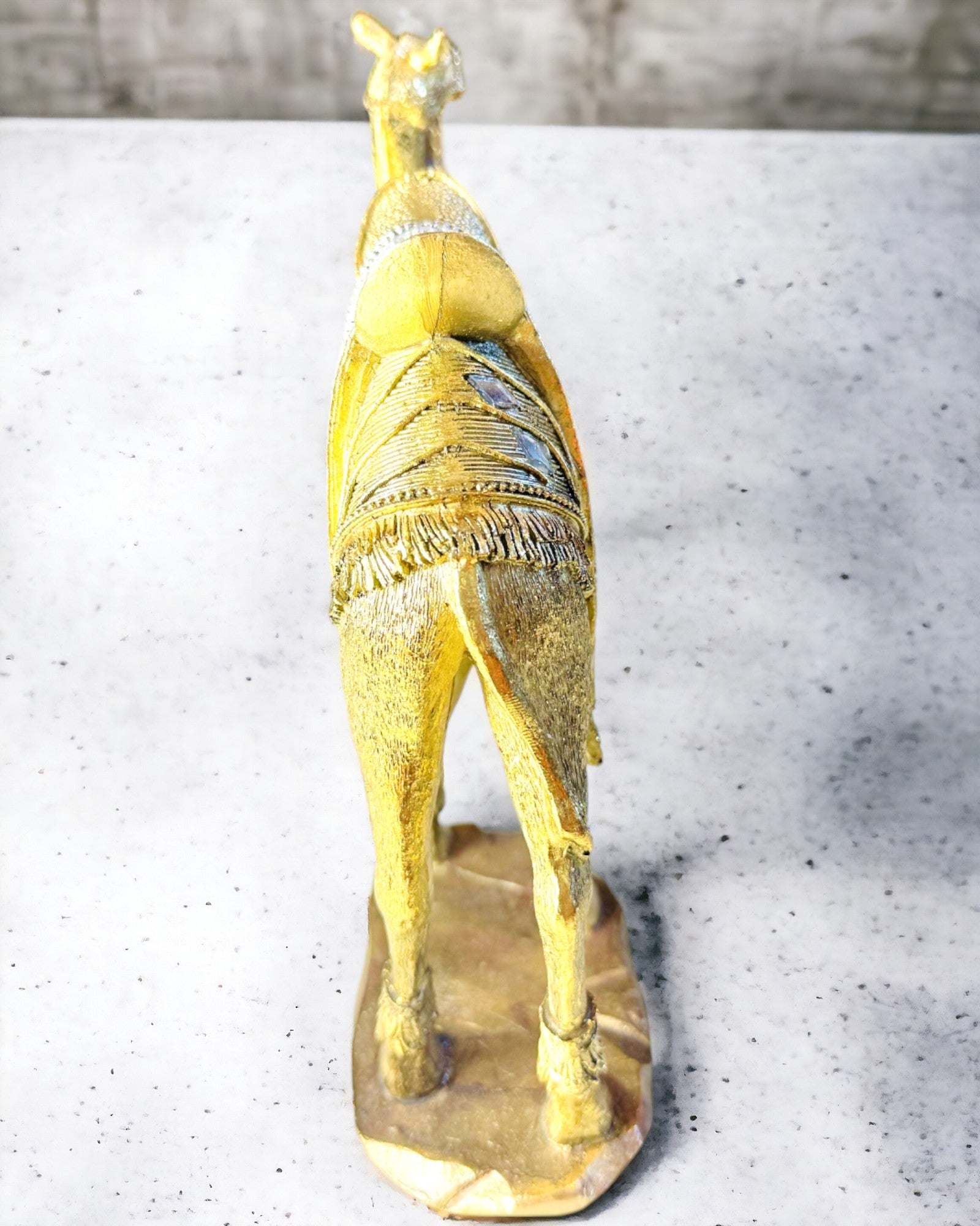 Statuette Voyageur du Désert Chameau Décoratif en Résine avec Possibilité de Gravure