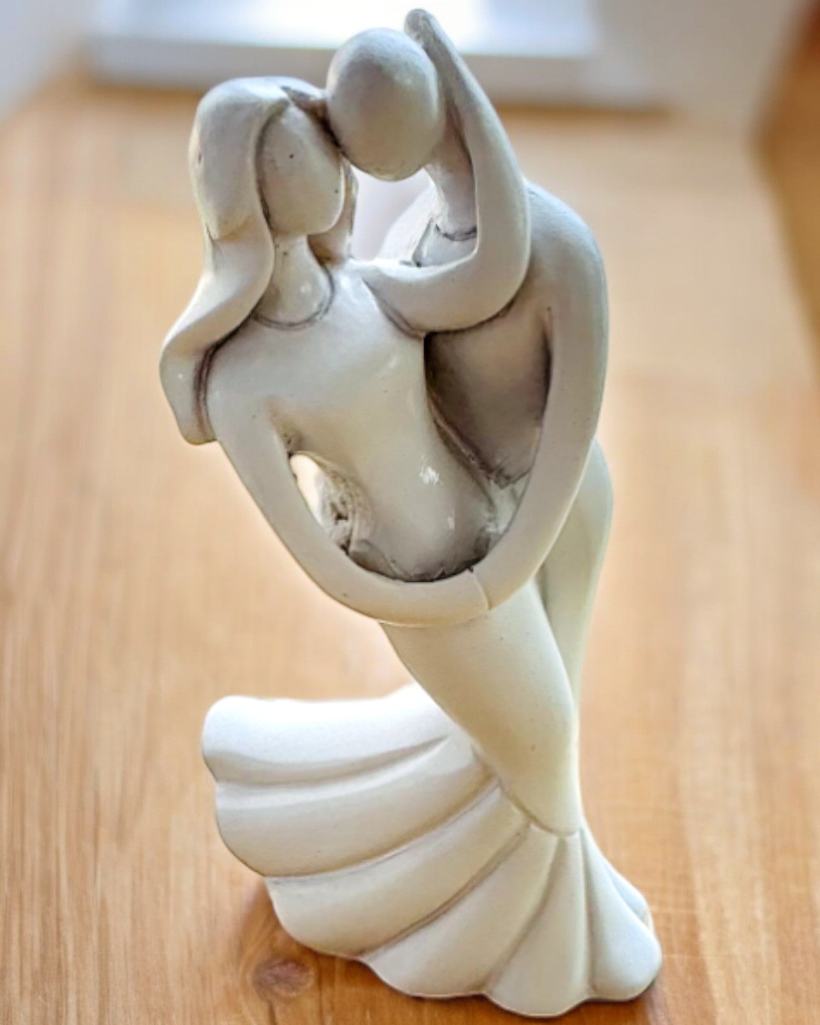 Élégante Union - Petite Figurine Décorative avec Option de Gravure - couleur blanche