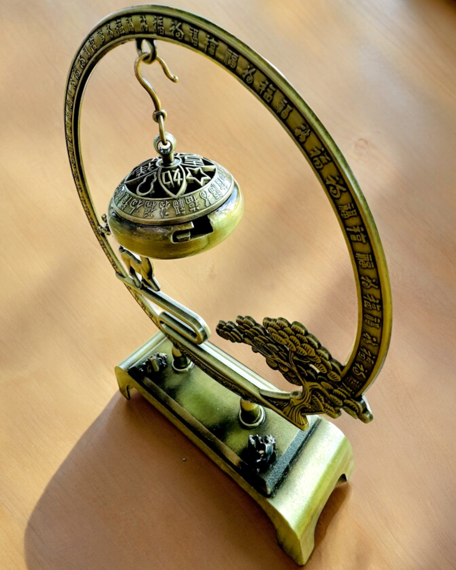 Porte-encens en métal élégant "Grande Sérénité" - possibilité de personnalisation par gravure