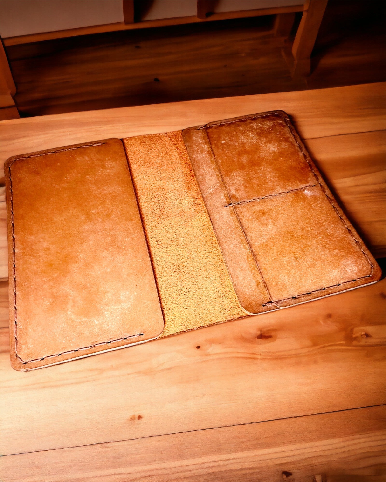 Etui "Podróżnika" - Leren Paspoorthouder, personalisatie met gravure - 2 kleuropties