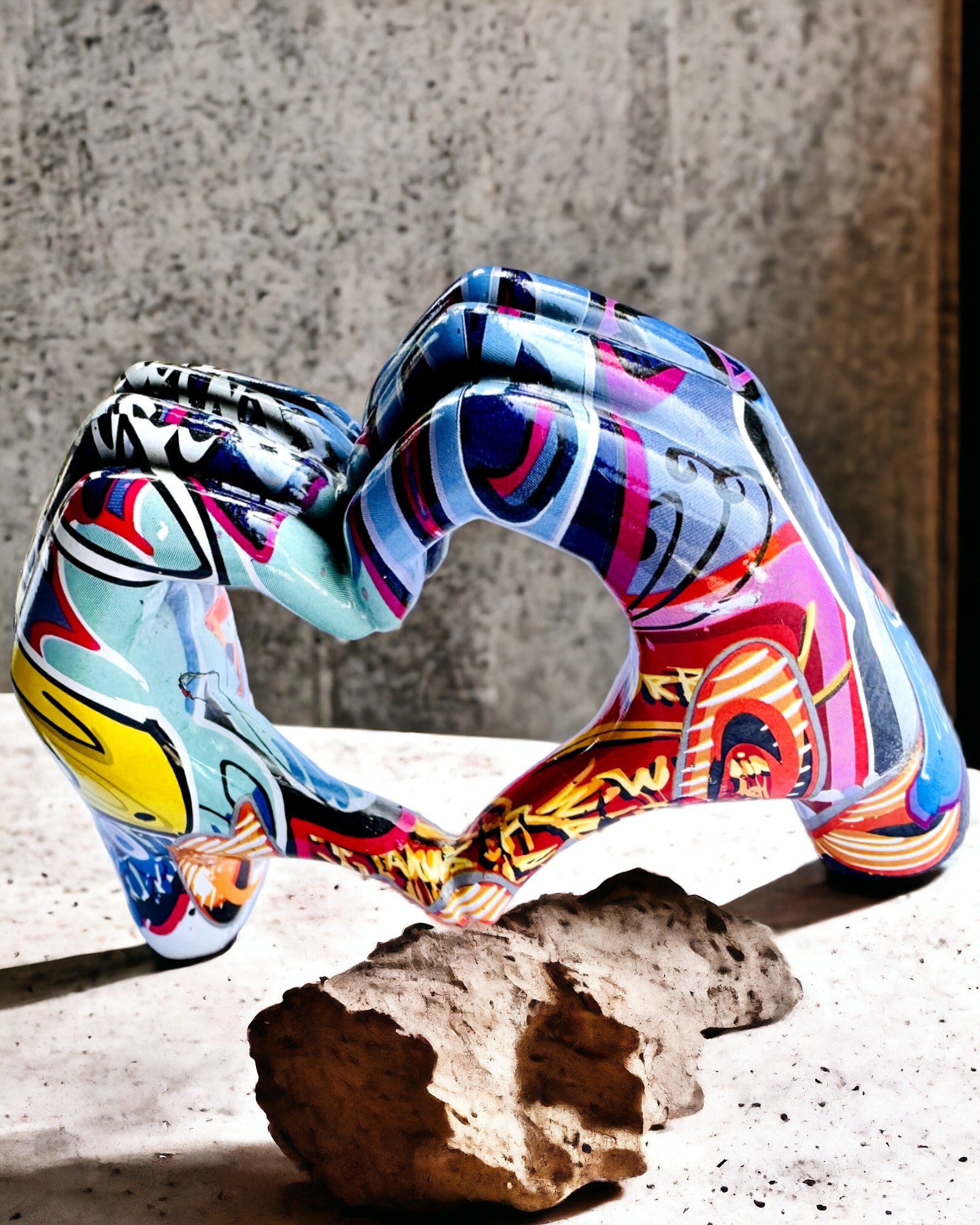 Figurine décorative Poignée Décorative Colorée ArtBrace - possibilité de personnalisation avec gravure, pour cadeau